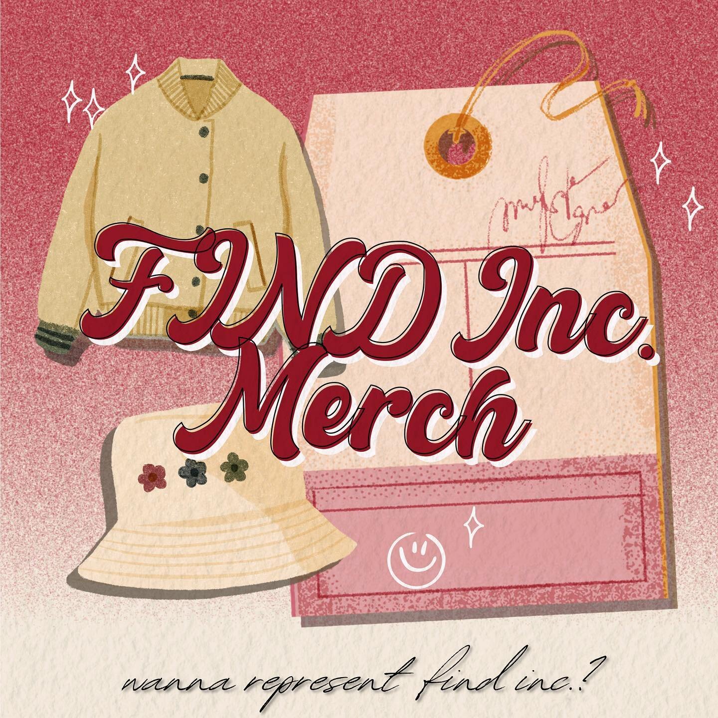 FIND Inc. is happy to announce that we will be releasing merch this year! 🤭 But we want to  hear your opinions and see your artistic skills by providing the FIND community the opportunity to submit designs of what they would like to see in the upcom